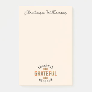 Post-it® Merci Grateful Blessé mignon automne Thanksgiving