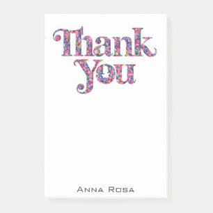 Post-it® *~* Merci Gratitude Manifestation florale AP85