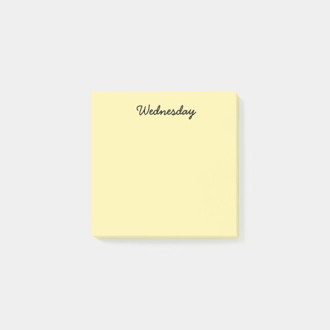 Post-it® Mercredi jaune (Devant)