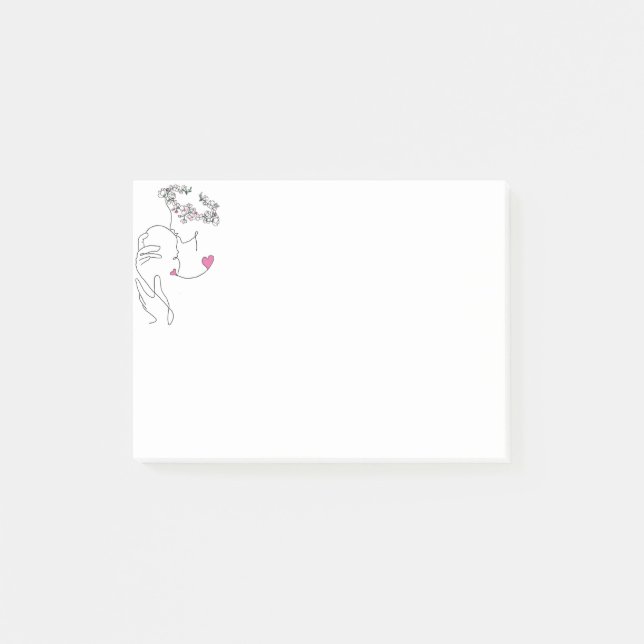 Post-it® Mère et Enfant 4 x 3" Notes (Devant)