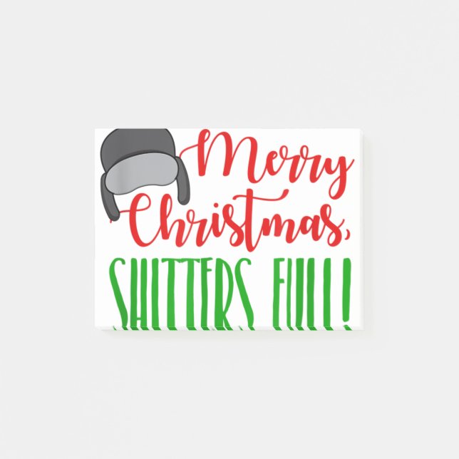 Post-it® Merry noël citation shitters full s mens (Devant)