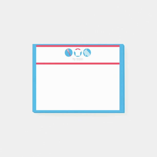 Post-it® Mes recettes (Devant)