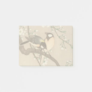 Post-it® Mésange japonaise asiatique Ohara Koson Oiseau Cha