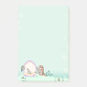 Post-it® Message dans une sirène de bouteilles par l'artist