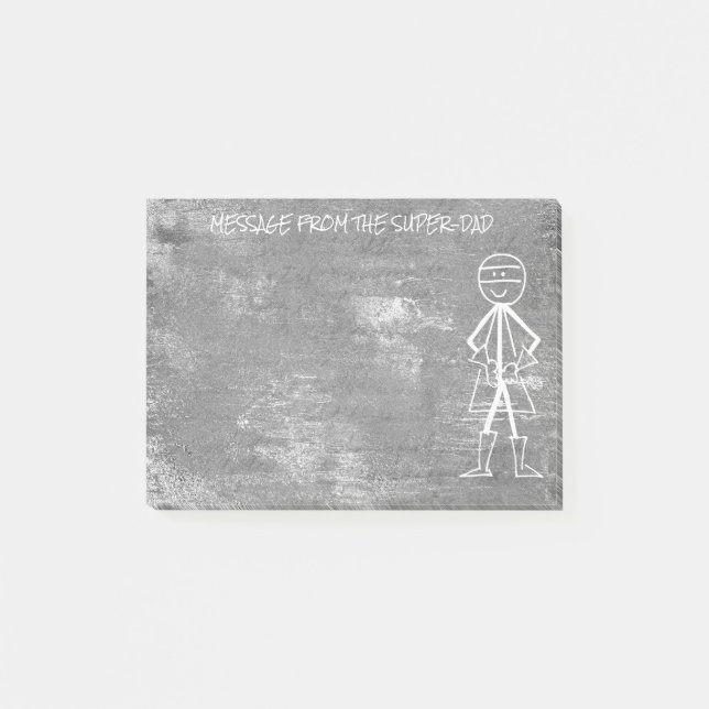 Post-it® Message du Père - Hero de ciment de pierre grise (Devant)