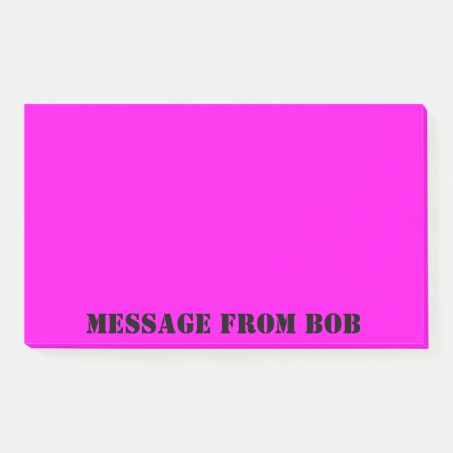 Post-it® Message Fuchsia de Dayglow 10 x 6 (Devant)