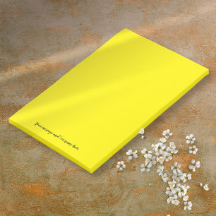Post-it® Message personnalisé Jaune vif brillant