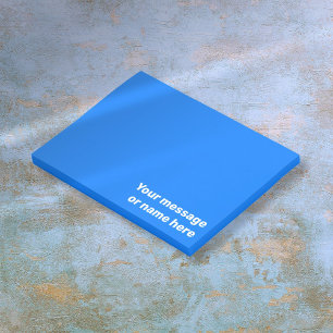 Post-it® Message Personnalisé Vibrant Clair Bleu Gras