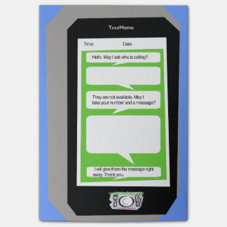 Post-it® Message téléphonique personnalisé sur la note de p
