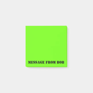 Post-it® Message vert 3 x 3 de Dayglow