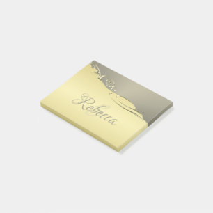 Post-it® Métallique doré de luxe décoratif sur or et argent