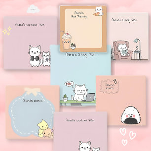 Post-it® Mete Cats Fitness Planner Notes personnalisées