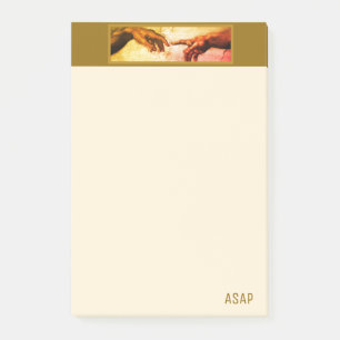 Post-it® Michelangelo Mains l'art Vintage ASAP sur l'ivoire