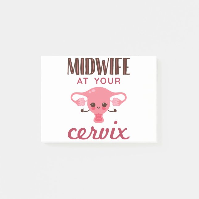 Post-it® Midwoman à votre Cervix Midwives Midwifery (Devant)