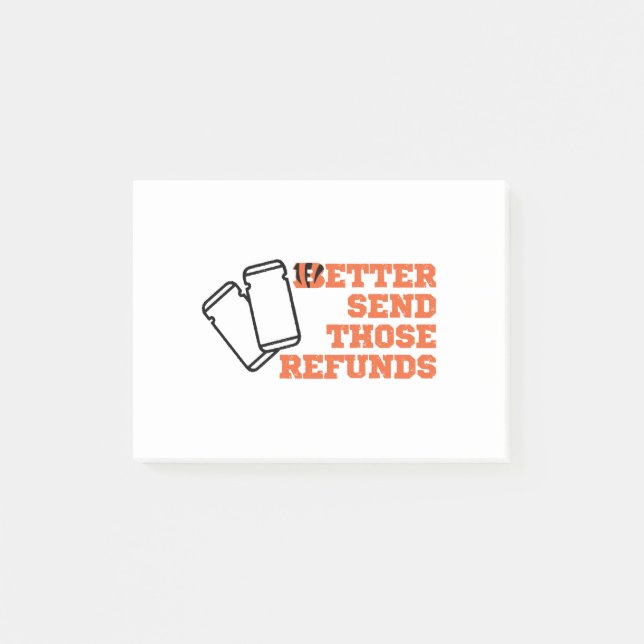 Post-it® Mieux Envoyer Ces Remboursements (Devant)
