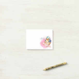 Post-it® Mignon Œuf Kawaii Oiseau Élégant Floral Baby Showe