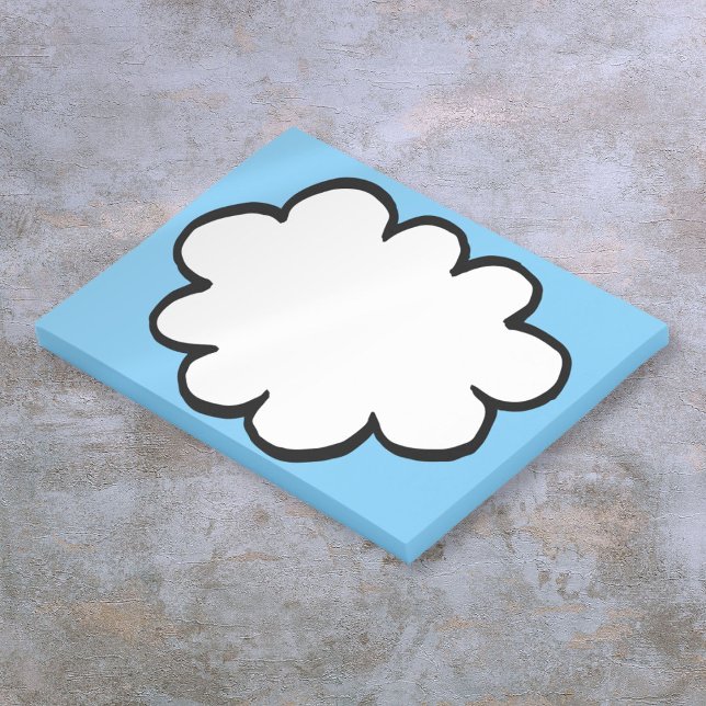 Post-it® Mignonne Amusement Moderne Simple Pensée Nuage (Cute Fun Modern Simple Thought Cloud Post-it Notes)