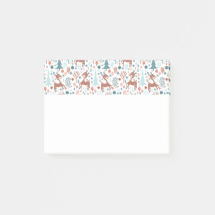 Post-it® Mignonne cerf en Forêt Whimsical Noël Motif