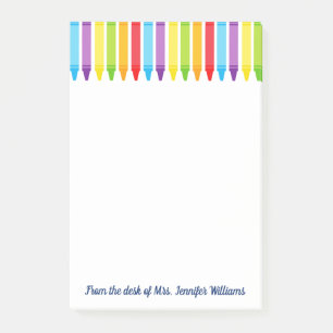 Post-it® Mignonne Enseignante de l'école primaire Crayon su