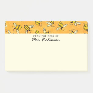 Post-it® Mignonne Enseignante des abeilles du bureau de 10x