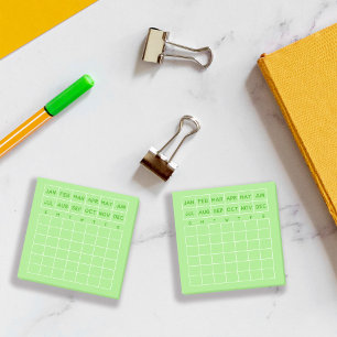 Post-it® Mini calendrier du planificateur mensuel minimalis