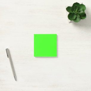 Post-it® Mini-néon vert plaine Couleur solide