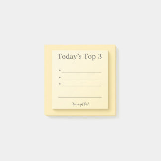 Post-it® Mini priorités "Top 3" d’aujourd’hui Note