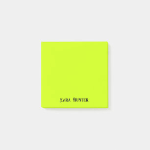Post-it® Mini-script noir minimaliste Neon Lime Professionn