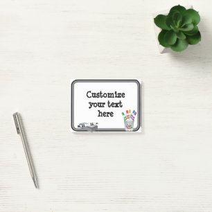 Post-it® Mini tableau blanc amusant