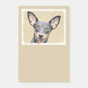 Post-it® Miniature Pinscher Peinture mignonne Chien Art ori