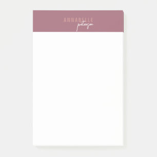 Post-it® Minimal moderne professionnel Dusty Rose simple