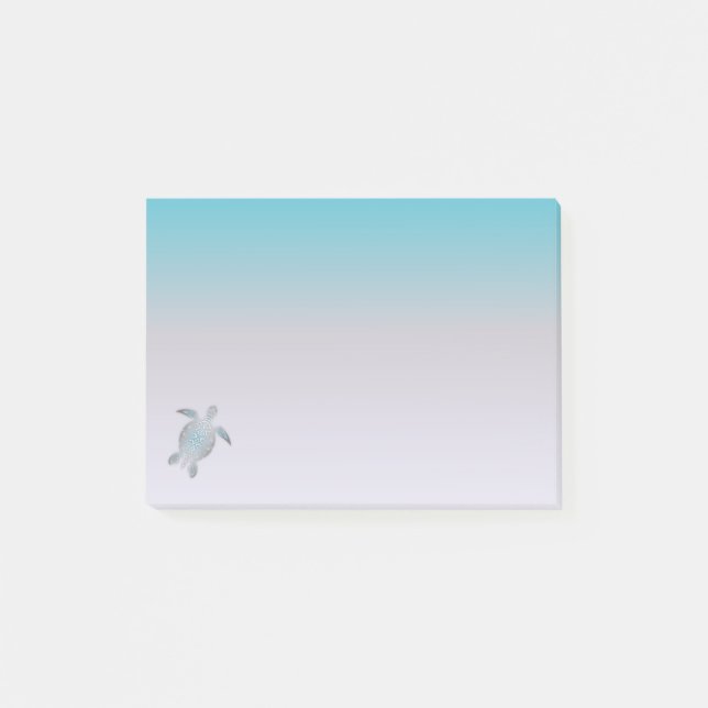 Post-it® Minimaliste À Thème Océan (Devant)