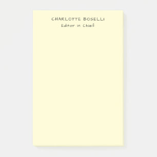 Post-it® Minimaliste Classique Professionnel Crème Uni