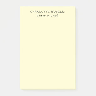 Post-it® Minimaliste Classique Professionnel Crème Uni