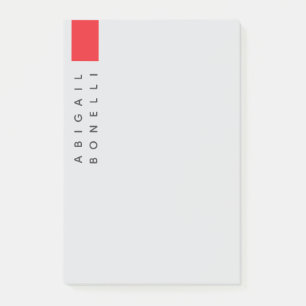 Post-it® Minimaliste moderne professionnel gris uni