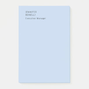 Post-it® Minimaliste moderne professionnel tendance bleu pâ
