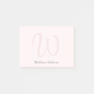 Post-it® Minimaliste moderne rose pâle