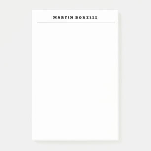 Post-it® Minimaliste noir et blanc professionnel