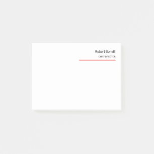 Post-it® Minimaliste rouge clair moderne