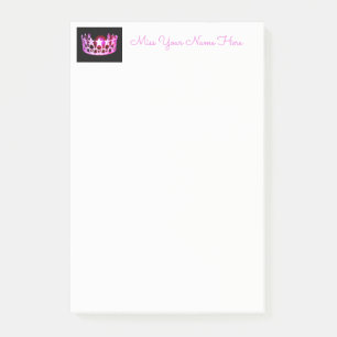 Post-it® Miss USA Hot Pink Crown Post-it-Notes