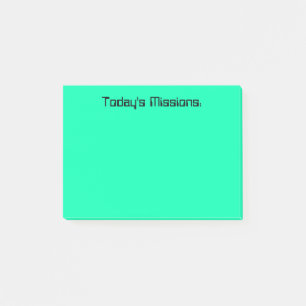 Post-it® Missions d'aujourd'hui de turquoise