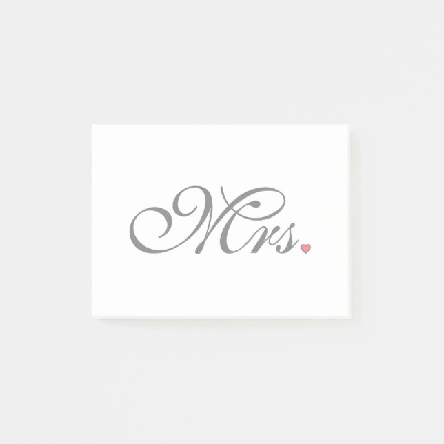 Post-it® Mme Épouse Son Dernier Mal (Devant)