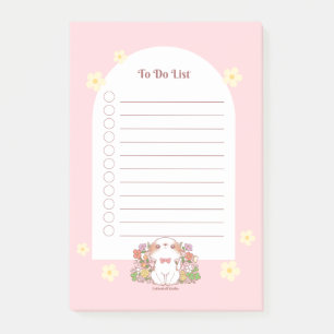 Post-it® Mochi et fleurs florales florales roses printanièr