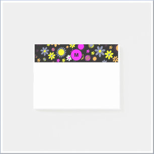Post-it® Mod Black Floral