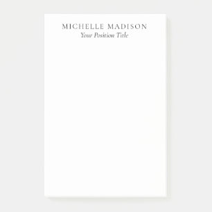 Post-it® Mode Nom Propre Minimaliste Tendance Professionnel