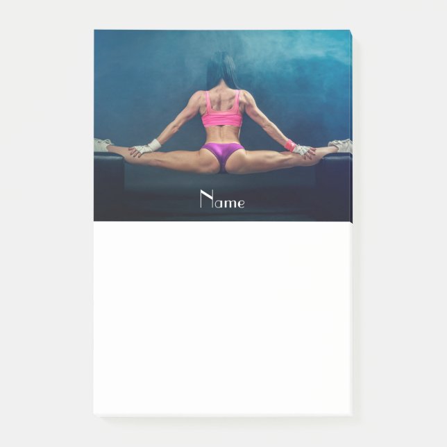 Post-it® Modèle de condition physique féminine Split Thunde (Devant)