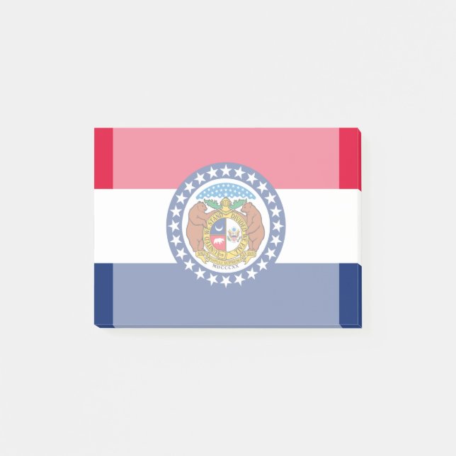 Post-it® Modèle de drapeau d'État du Missouri (Devant)