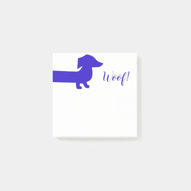 Post-it® Modèle personnalisé mou Dachshund (Devant)