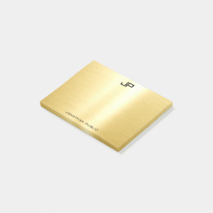 Post-it® Modèle professionnel Gold tendance Élégant moderne
