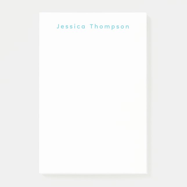 Post-it® Modern Elegant Plain Simple Professional Name (Devant)